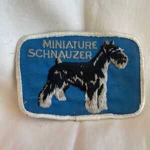 NEW MINIATURE SCHNAUZER PATCH